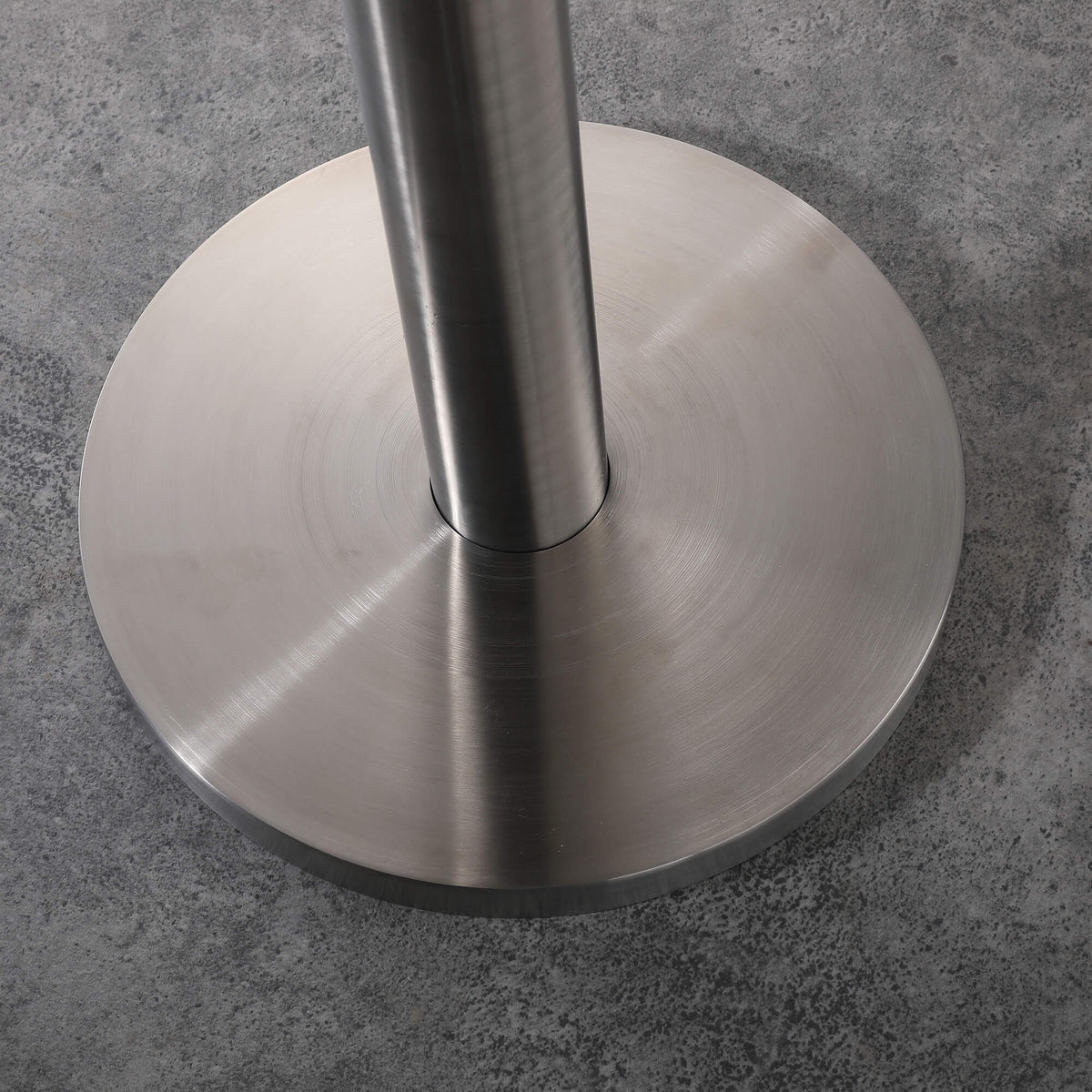 Floor Standing Stainless Steel Outdoor Shower Column Brushed Nickel