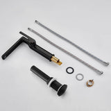 Modern Tall Basin Faucet with Single Handle and Pop-Up Drain Vessel Sink Bathroom Faucet