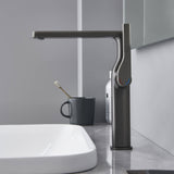 Modern Tall Basin Faucet with Single Handle and Pop-Up Drain Vessel Sink Bathroom Faucet