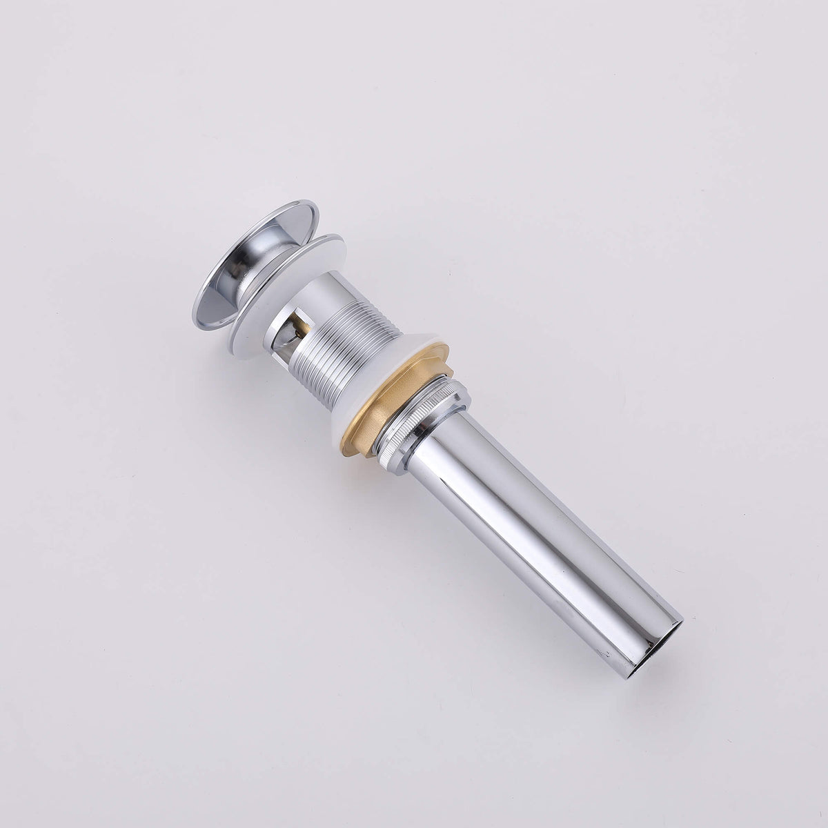 Modern Tall Basin Faucet with Single Handle and Pop-Up Drain Vessel Sink Bathroom Faucet