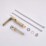 Modern Tall Basin Faucet with Single Handle and Pop-Up Drain Vessel Sink Bathroom Faucet