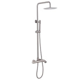 Shower System with Rainfall Head Handheld Spray and Tub Spout Adjustable Bracket