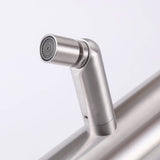 Outdoor 2-Function Faucet with Handheld Shower and 360° Adjustable Foot Wash Spout