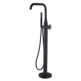 Modern Outdoor Bath Filler 304 Stainless Steel 2-Function Freestanding Bathtub Faucet