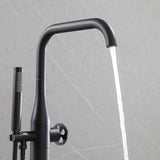 Modern Outdoor Bath Filler 304 Stainless Steel 2-Function Freestanding Bathtub Faucet