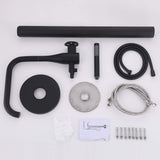 Modern Outdoor Bath Filler 304 Stainless Steel 2-Function Freestanding Bathtub Faucet