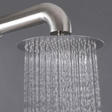 2-Function Outdoor Shower with 10'' Rain Shower Head and 360° Adjustable Foot Wash Spout