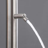 2-Function Outdoor Shower with 10'' Rain Shower Head and 360° Adjustable Foot Wash Spout
