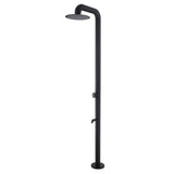 2-Function Outdoor Shower with 10'' Rain Shower Head and 360° Adjustable Foot Wash Spout