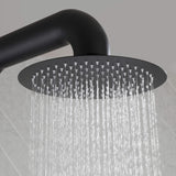 2-Function Outdoor Shower with 10'' Rain Shower Head and 360° Adjustable Foot Wash Spout
