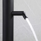 2-Function Outdoor Shower with 10'' Rain Shower Head and 360° Adjustable Foot Wash Spout