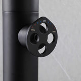 2-Function Outdoor Shower with 10'' Rain Shower Head and 360° Adjustable Foot Wash Spout