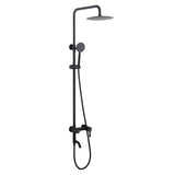3-in-1 Stainless Steel Outdoor Shower System with Rainfall Shower Handheld Spray and Foot Wash