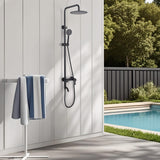 3-Function 304 Stainless Steel Wall-Mounted Outdoor Shower System
