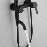 3-in-1 Stainless Steel Outdoor Shower System with Rainfall Shower Handheld Spray and Foot Wash