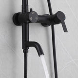 3-Function 304 Stainless Steel Wall-Mounted Outdoor Shower System