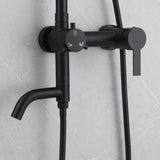 3-Function 304 Stainless Steel Wall-Mounted Outdoor Shower System