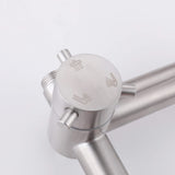 3-in-1 Stainless Steel Outdoor Shower System with Rainfall Shower Handheld Spray and Foot Wash