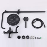 3-in-1 Outdoor Shower Set Adjustable Handheld, Rainfall & Foot Wash