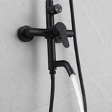 3-in-1 Outdoor Shower Set Adjustable Handheld, Rainfall & Foot Wash