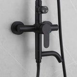 3-in-1 Outdoor Shower Set Adjustable Handheld, Rainfall & Foot Wash