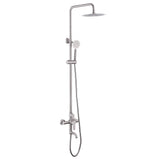 3-in-1 Outdoor Shower Set Adjustable Handheld, Rainfall & Foot Wash
