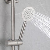 3-in-1 Outdoor Shower Set Adjustable Handheld, Rainfall & Foot Wash