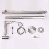 Freestanding Outdoor Shower with Handheld Sprayer 304 Stainless Steel Poolside Patio Shower System