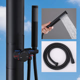 Freestanding Outdoor Shower with Handheld Sprayer 304 Stainless Steel Poolside Patio Shower System