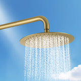 Stainless Steel Outdoor Shower Adjustable Height Freestanding Shower with Rainfall & Handheld Head