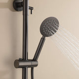 3-in-1 Stainless Steel Outdoor Shower System with Rainfall Shower Handheld Spray and Foot Wash