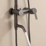 3-Function 304 Stainless Steel Wall-Mounted Outdoor Shower System