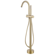 316 Stainless Steel Thermostatic Freestanding Tub Filler with Hand Shower