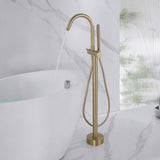 Thermostatic Freestanding Bathtub Faucet 316 Stainless Steel with Hand Shower