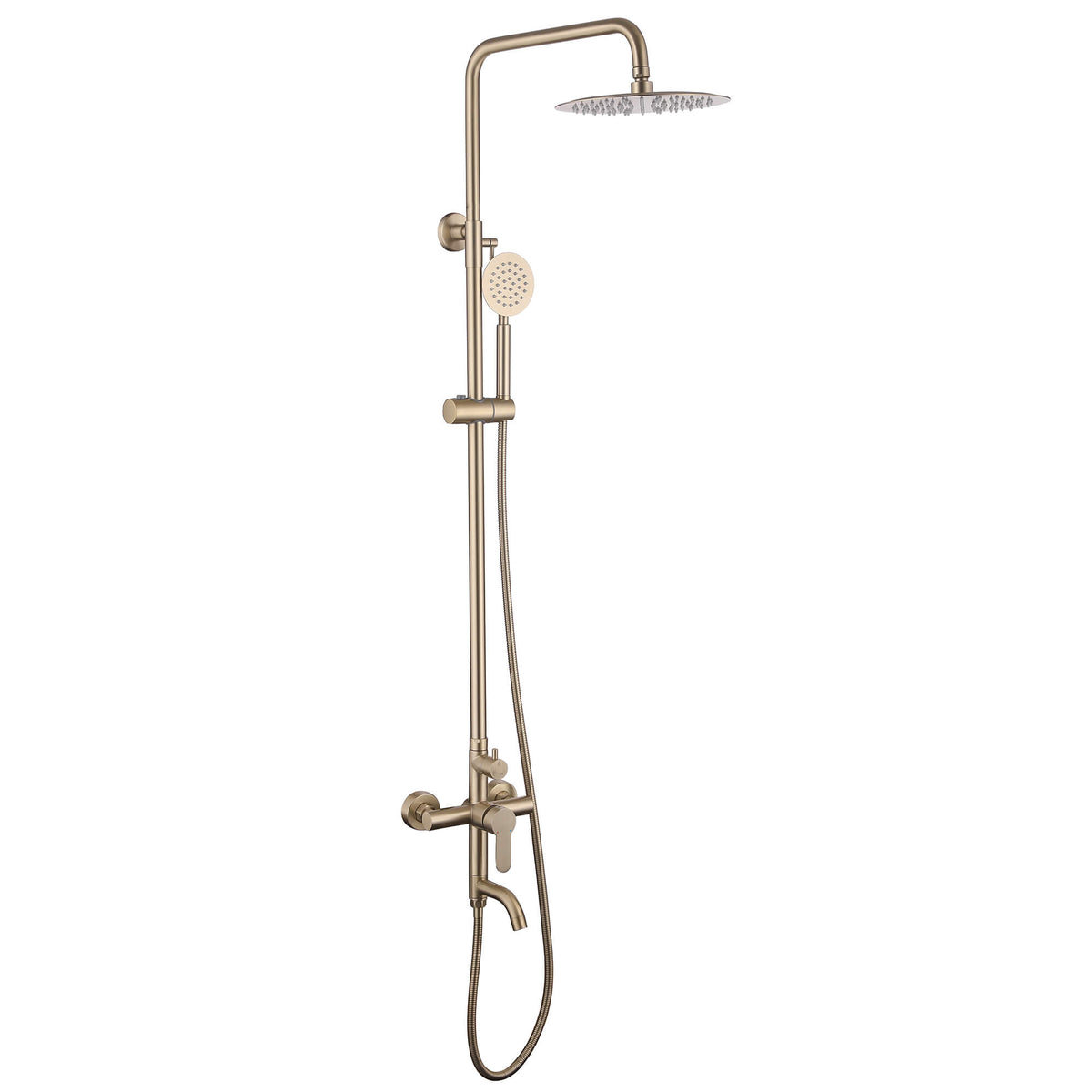 3-in-1 Outdoor Shower Set Adjustable Handheld, Rainfall & Foot Wash