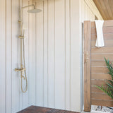 3-in-1 Outdoor Shower Set Adjustable Handheld, Rainfall & Foot Wash