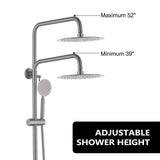 3-in-1 Outdoor Shower Set Adjustable Handheld, Rainfall & Foot Wash