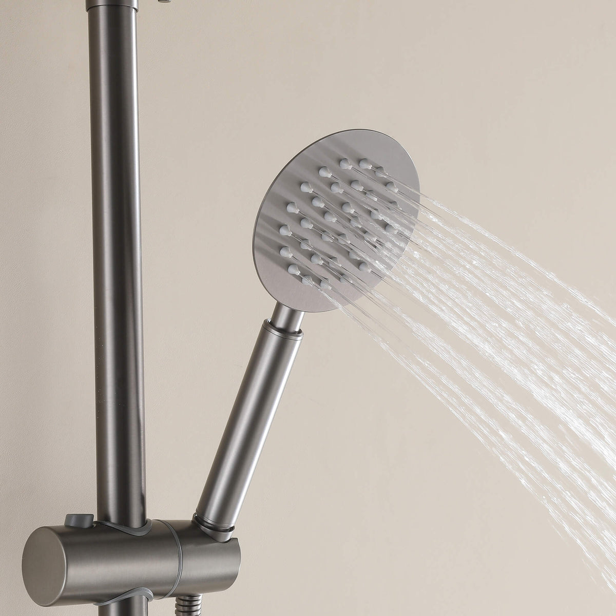 3-in-1 Outdoor Shower Set Adjustable Handheld, Rainfall & Foot Wash