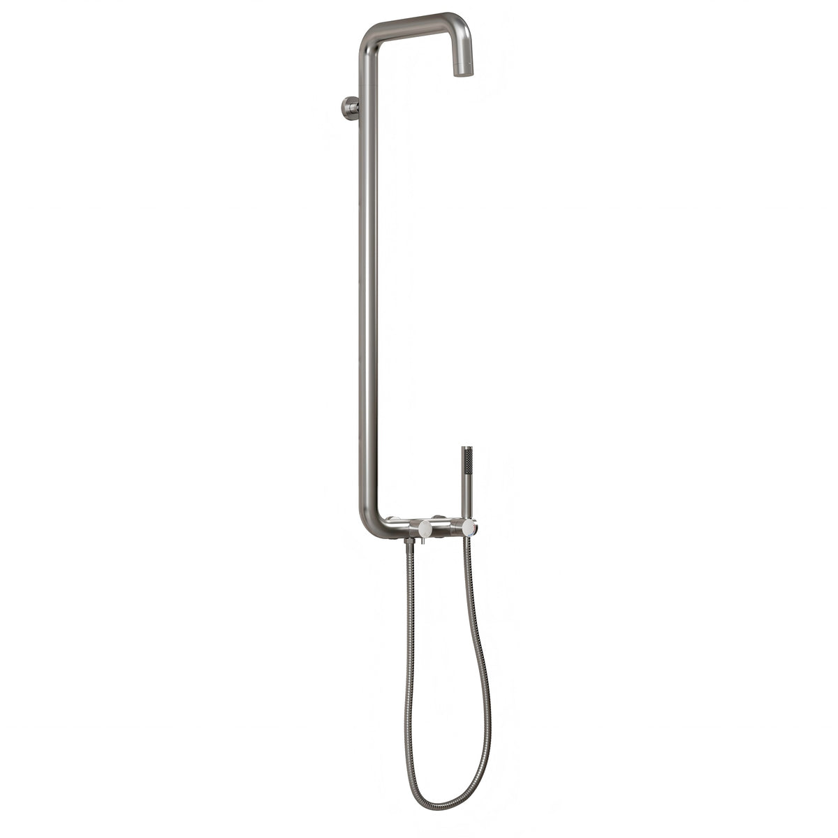 304 Stainless Steel Outdoor Shower with Handheld Shower Wall-Mounted Pool & Garden Shower
