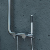 304 Stainless Steel Outdoor Shower with Handheld Shower Wall-Mounted Pool & Garden Shower