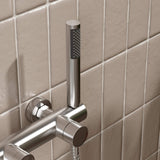 304 Stainless Steel Outdoor Shower with Handheld Shower Wall-Mounted Pool & Garden Shower
