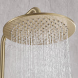 Outdoor Shower Fixtures with 10-Inch Rainfall Shower Head and Dual Handle Control
