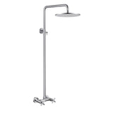 Outdoor Shower Fixtures with 10-Inch Rainfall Shower Head and Dual Handle Control