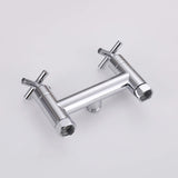 Outdoor Shower Fixtures with 10-Inch Rainfall Shower Head and Dual Handle Control