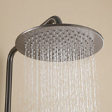 Outdoor Shower Fixtures with 10-Inch Rainfall Shower Head and Dual Handle Control