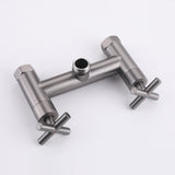 Outdoor Shower Fixtures with 10-Inch Rainfall Shower Head and Dual Handle Control