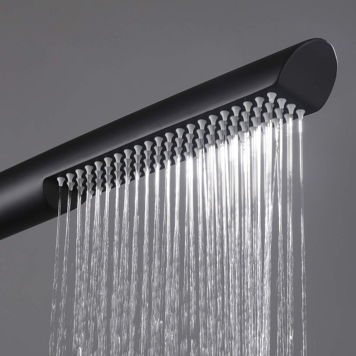 304 Stainless Steel Freestanding Outdoor Shower with Handheld Sprayer and Storage Shelf