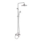 Vintage Outdoor Shower with Rainfall Head, Handheld & Tub Spout