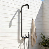 304 Stainless Steel Outdoor Shower with Handheld Shower Wall-Mounted Pool & Garden Shower