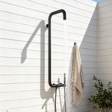 304 Stainless Steel Outdoor Shower with Handheld Shower Wall-Mounted Pool & Garden Shower